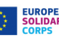 Logo Europejskiego Korpusu Solidarności (flaga Unii Europejskiej oraz napis European Solidarity Corps).